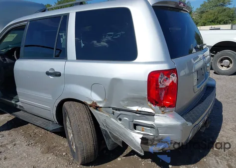 2005 Honda Pilot Ex-L из США, поврежденный, VIN 2HKYF18545H514841